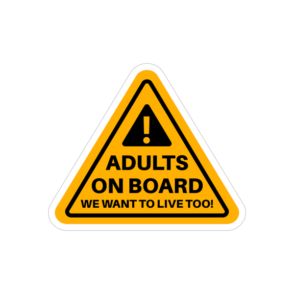 Adults On Board Car Sticker - Lantsa Gifts